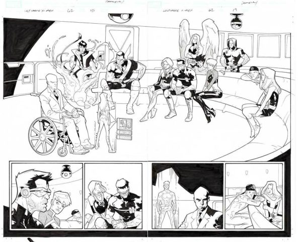Ultimate X-Men #62 p.18-19 by Immonen & Grawbadger