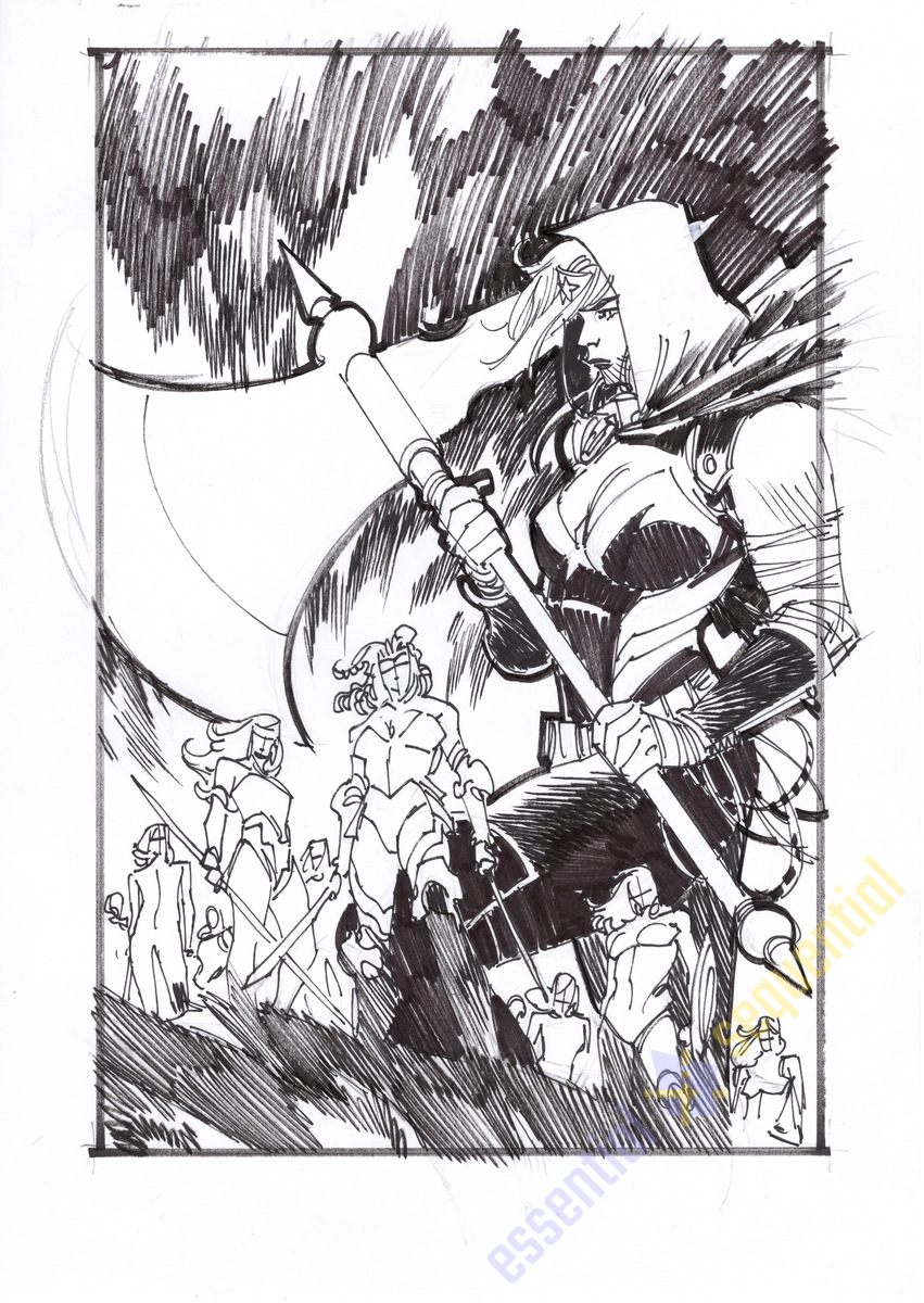 Image of Artemis: Wanted Cover Preliminary by Matteo Scalera