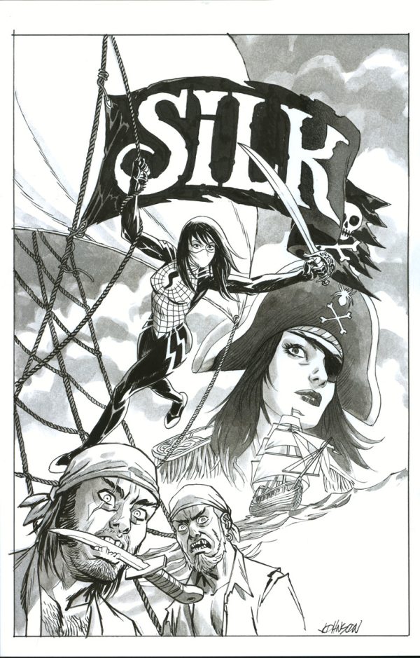 Silk #3 Cover by Dave Johnson