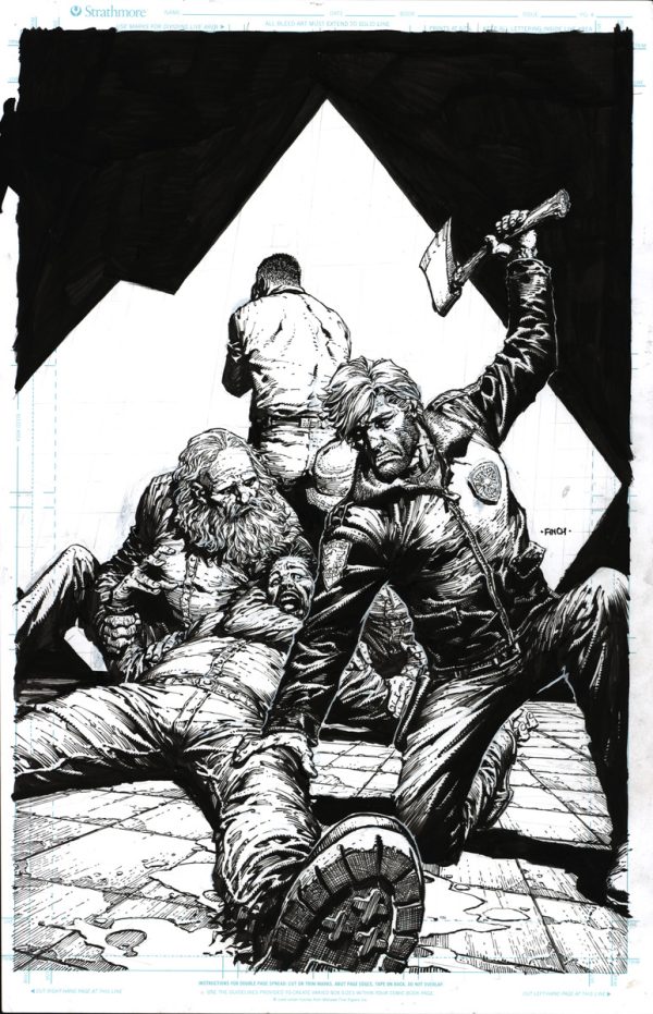 Walking Dead Deluxe #21 Cover by David Finch