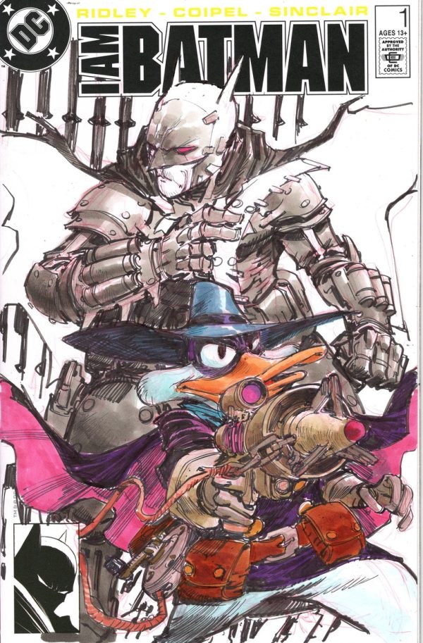 Batman and Darkwing Duck by Eric Canete