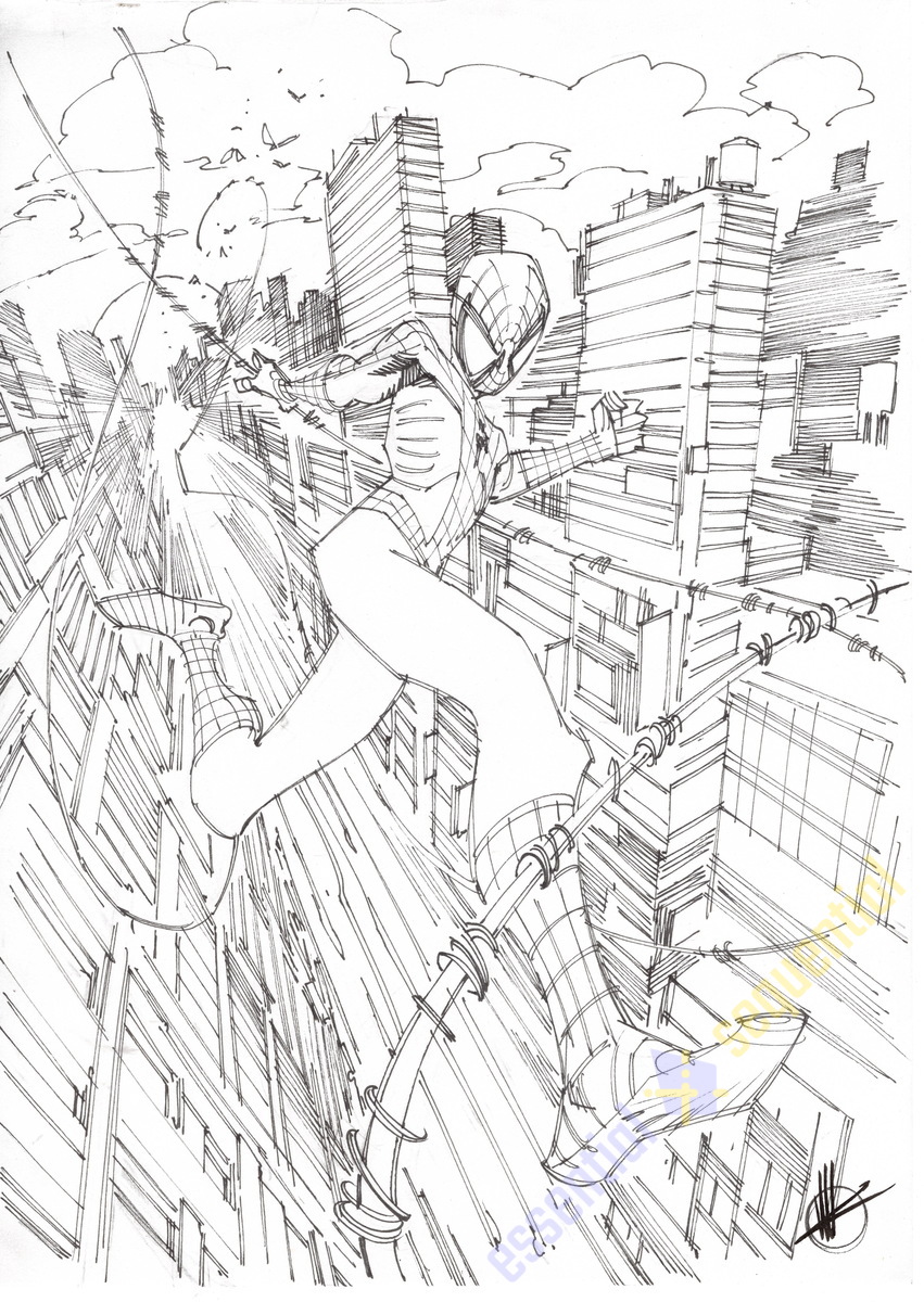 Image of Spider-Man Preliminary by Matteo Scalera