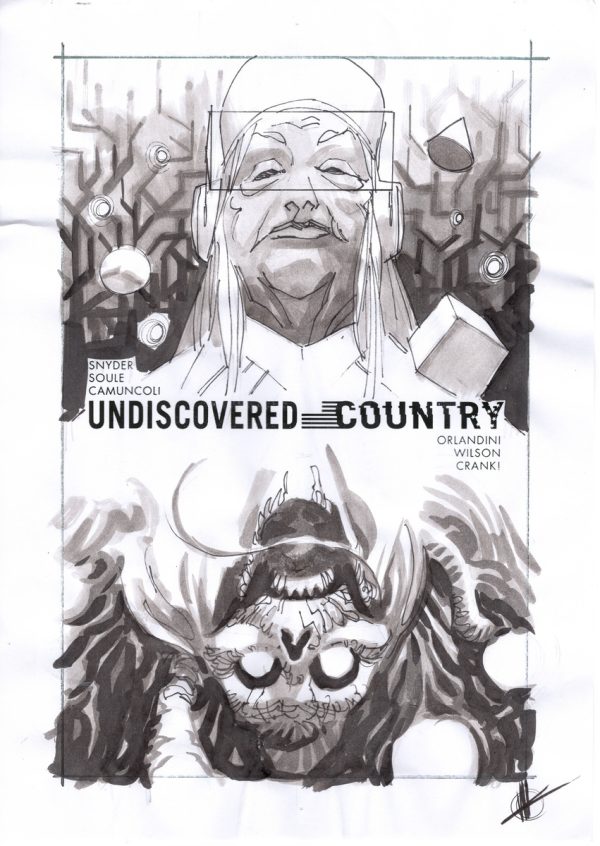 Undiscovered Country #12 Cover Preliminary by Matteo Scalera