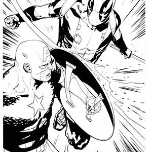 Deadpool #296 p.01 Artist Proof by Matteo Lolli