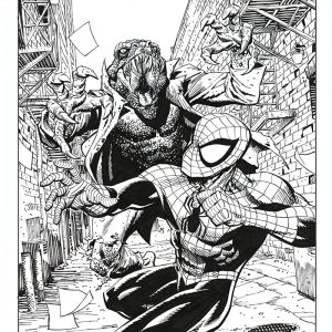 Spider-Man #2 Recreation for VEVE Variant Cover by Dan Panosian