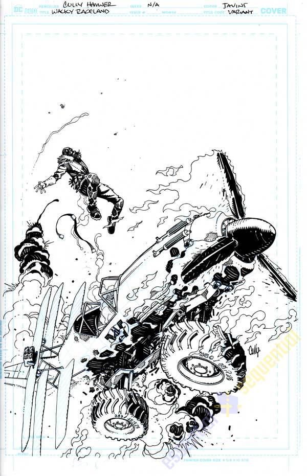 Wacky Raceland #6 Cover by Cully Hamner