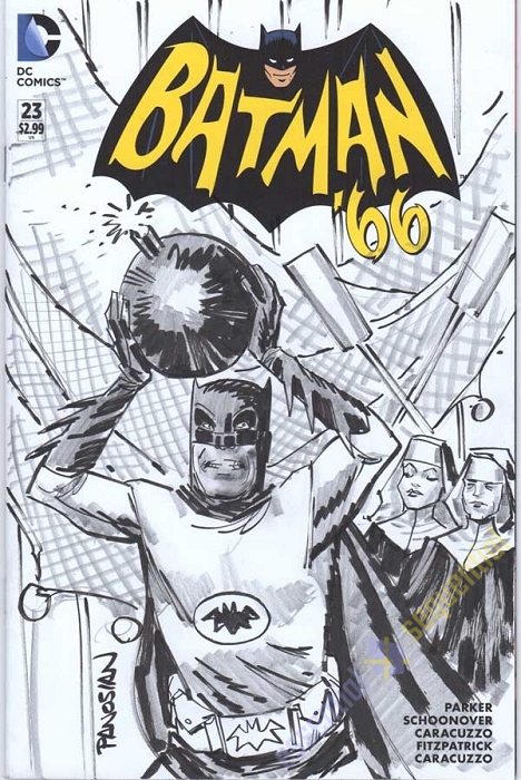 Batman '66 Sketchcover by Dan Panosian