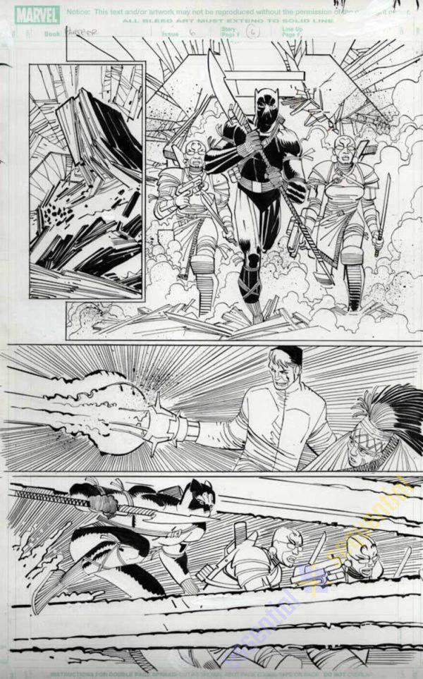 Black Panther #6 p.06 by John Romita Jr. & Klaus Janson