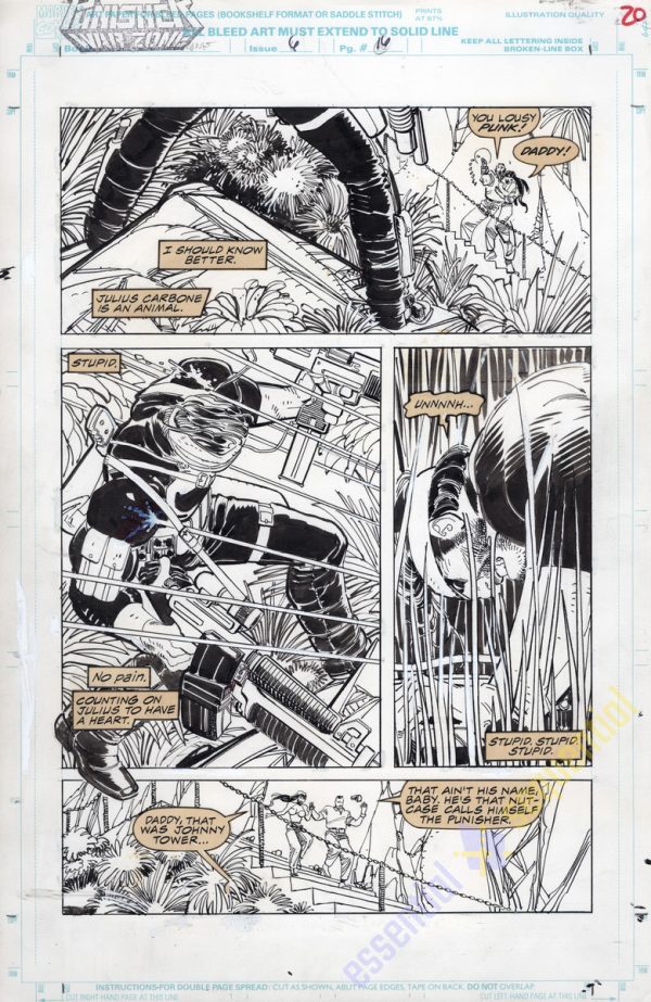 Punisher War zone Issue 6 p.16 by John Romita Jr. & Klaus Janson