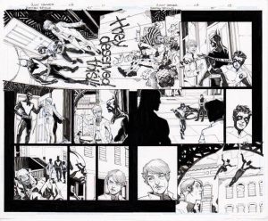 Batman Beyond #25 p.11-12 by Cully Hamner