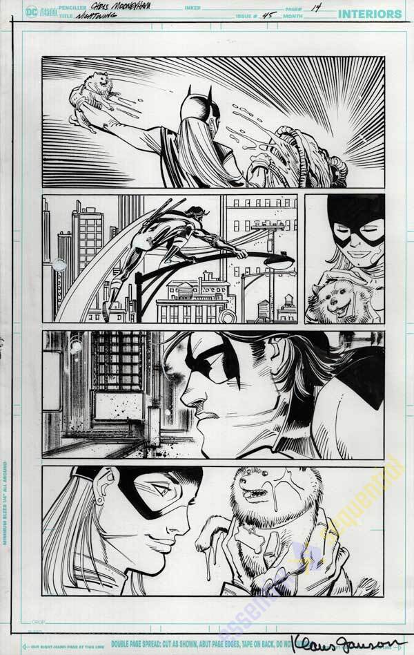 Nightwing 45 p.14 by Chris Mooneyham and Klaus Janson