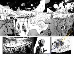 Space Bandits #1 p.24-25 by Matteo Scalera