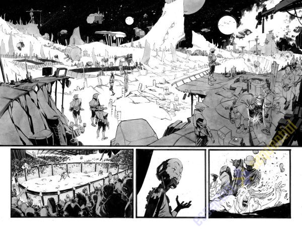 Space Bandits #1 p.24-25 by Matteo Scalera
