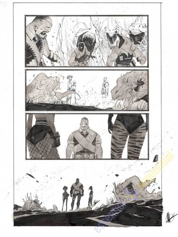 Space Bandits #5 Page 28 by Matteo Scalera