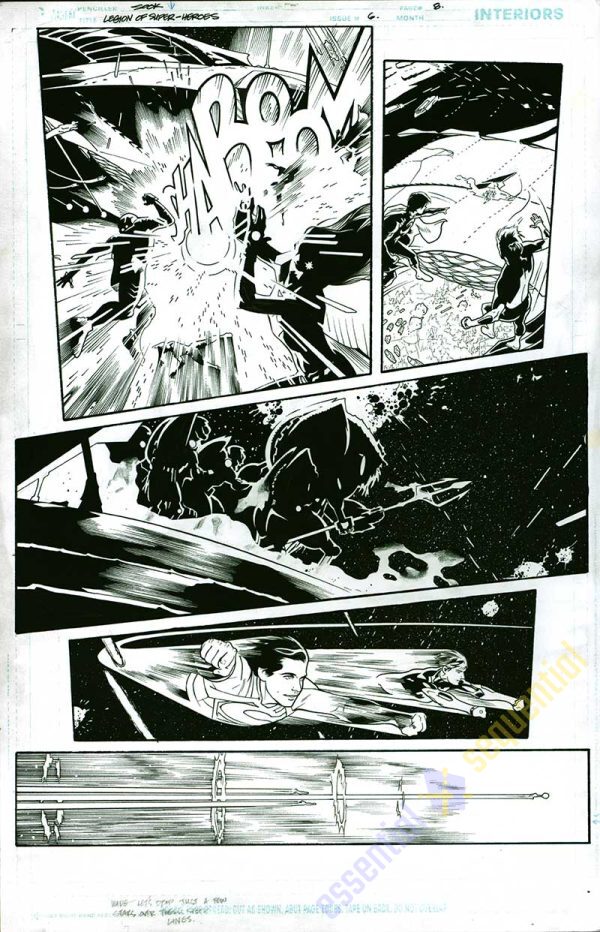 Legion Of Super-Heroes #6 p.08 by Ryan Sook & Wade von Grawbadger