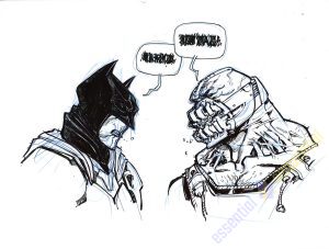 Bane vs Batman by Eric Canete