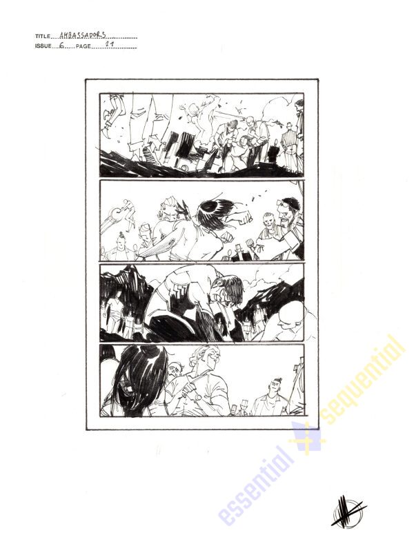 The Ambassadors #6 Prelim p.21 by Matteo Scalera