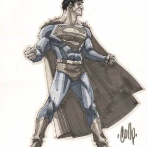 Superman Pin Up by Cully Hamner