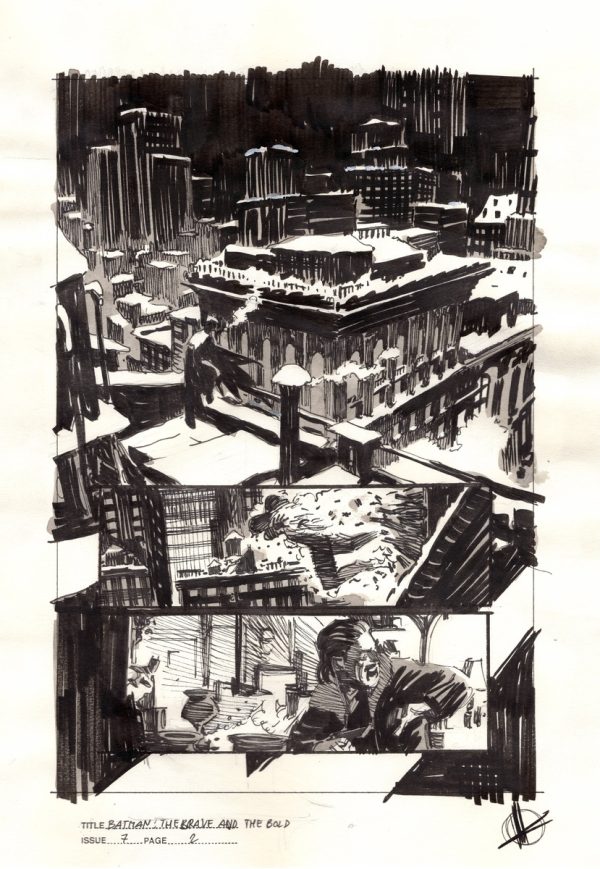 Batman: Brave and the Bold #7 Page 2 Prelim by Matteo Scalera