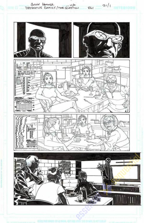 Detective Comics #861 page 1 by Cully Hamner