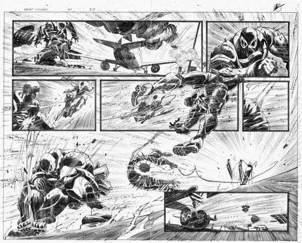 Secret Avengers Issue 31 page 08-09 by Matteo Scalera