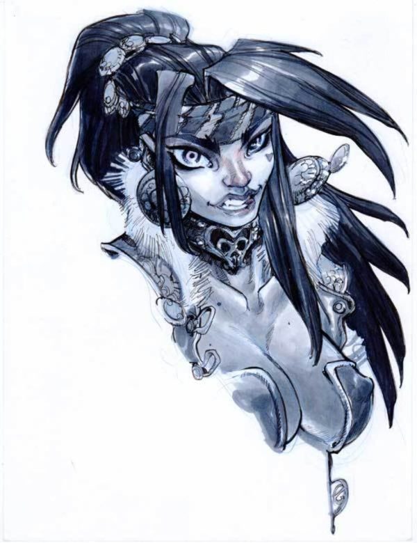 Red Monica by Eric Canete