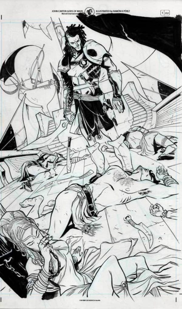 John Carter #1 p.20 by Ramon Perez