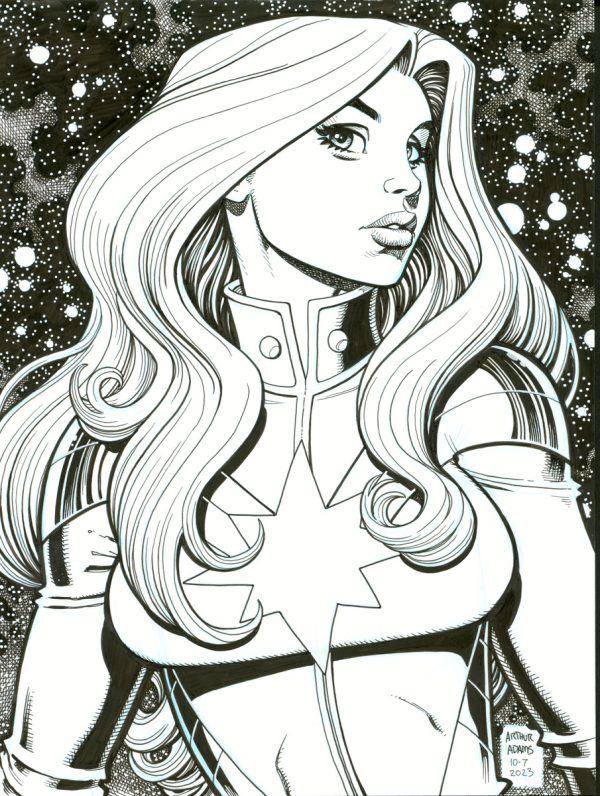 Captain Marvel Pin Up