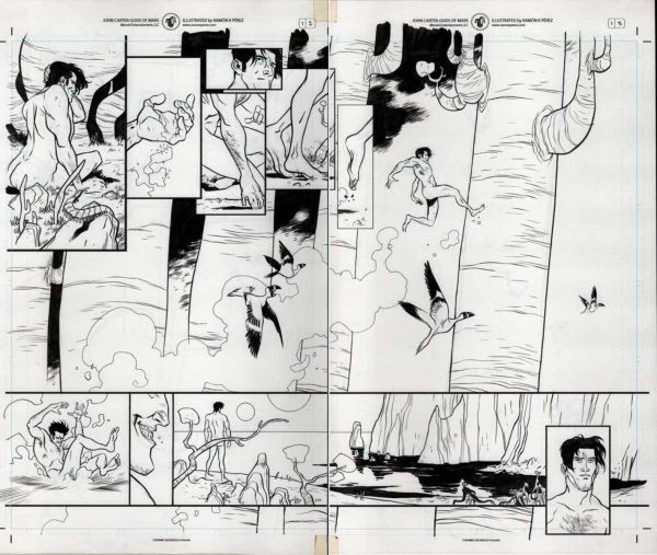 John Carter #1 p.02-3 by Ramon Perez