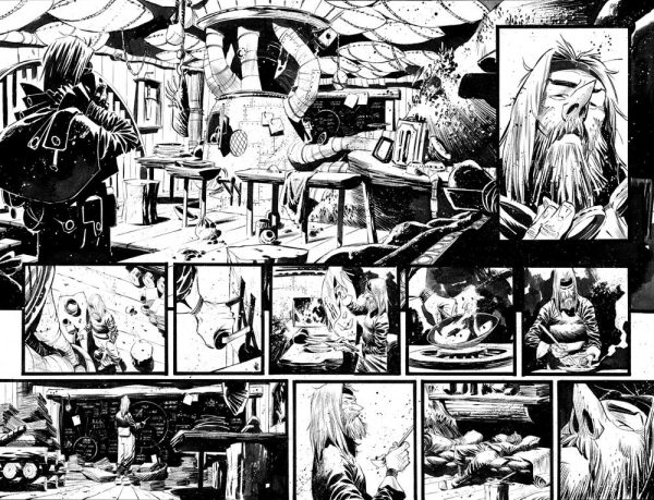 Black Science Issue 17 page 06-7 by Matteo Scalera