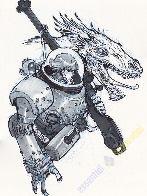 Dragon Girl by Eric Canete