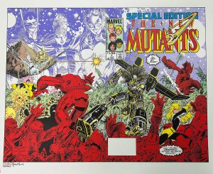 Marvel Signature New Mutants #1 Special Edition Screen Poster by Arthur Adams