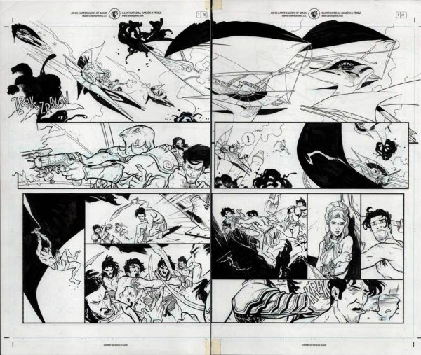 John Carter #1 p.18-19 by Ramon Perez