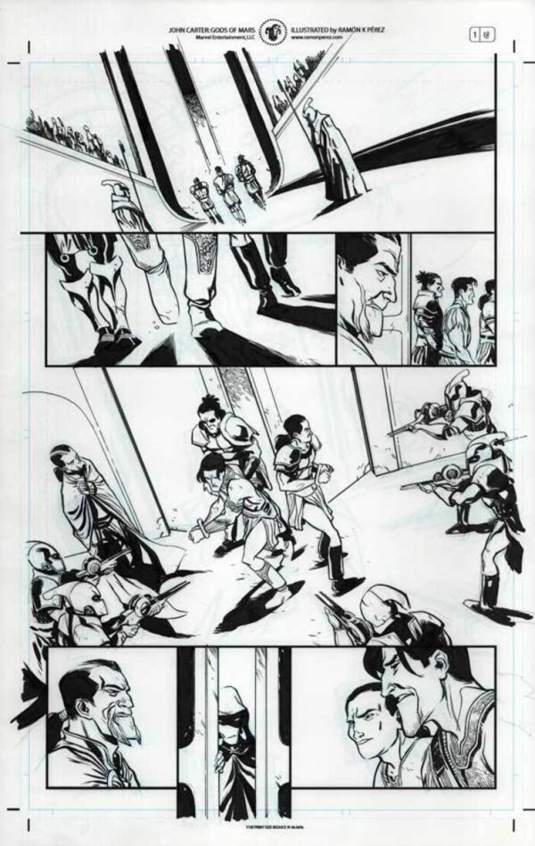 John Carter #1 p.18c by Ramon Perez