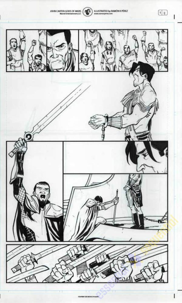 John Carter: The Gods of Mars #1 p.11 by Ramon Perez