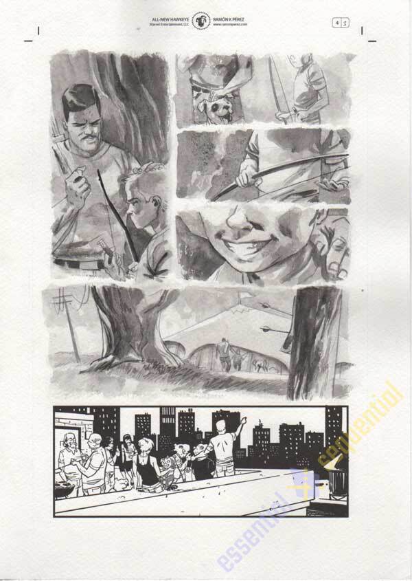 All-New Hawkeye #4 p.03 by Ramon Perez