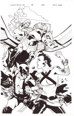 Wolverine and the Xmen #6 Cover by Mahmud Asrar