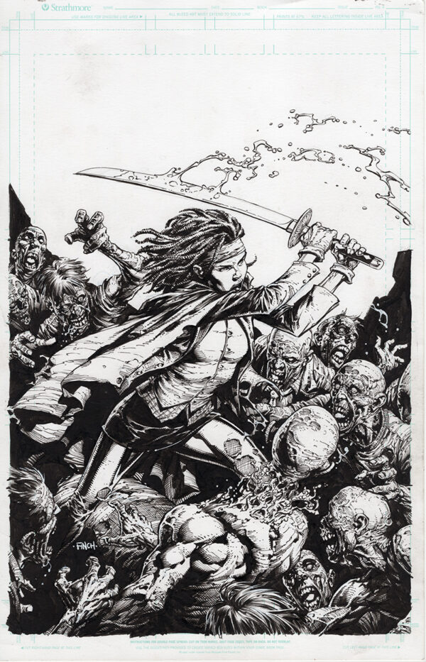 Walking Dead Deluxe #31 Cover by David Finch