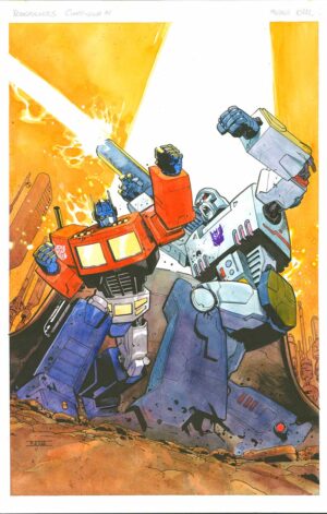 Transformers #1 Variant Cover by Mahmud Asrar