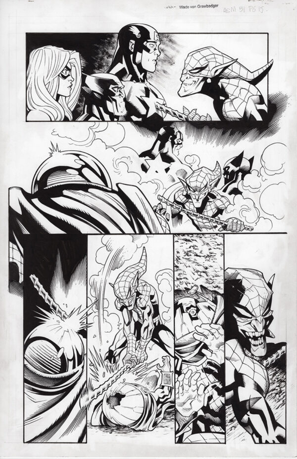 Amazing Spiderman #51 Page 15 by Ed Mcguinness & Wade von Grawbadger