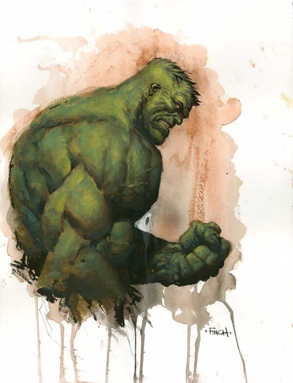 Hulk Painting by David Finch
