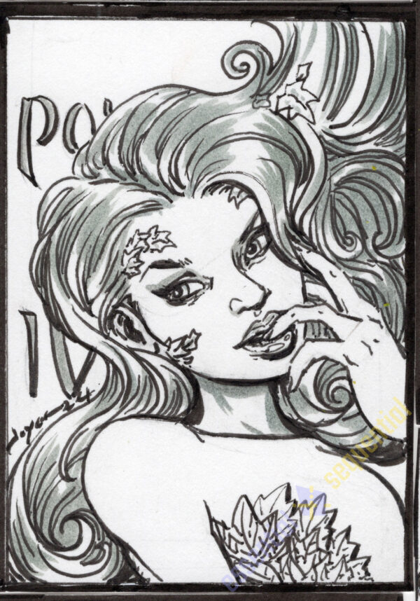Poison Ivy Sketch Card by Joyce chin