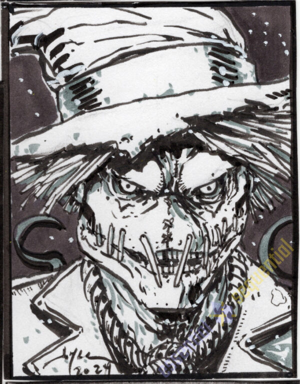 Scare Crow Sketch Card by Joyce chin