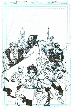 JSA #1 Cover B Variant by Cully Hamner