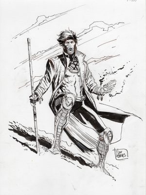 Gambit Pin Up by Lee Weeks