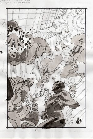 Avengers #34 Cover Preliminary by Matteo Scalera