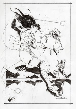 Wonder Girl #3 Cover Preliminary by Matteo Scalera