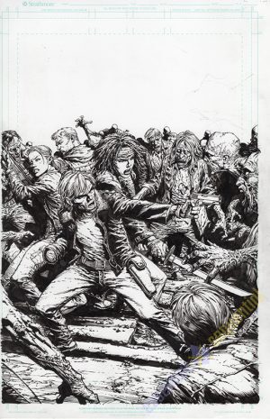 Walking Dead Deluxe #106 Cover by David Finch