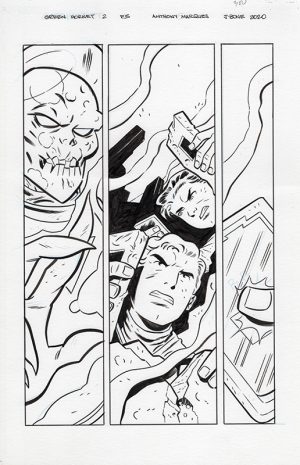 Green Hornet Issue 2 Page 5 Pencils and Inks by Anthony Marques