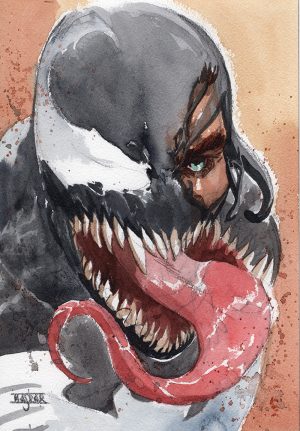 Venom Head Sketch by Mahmud Asrar